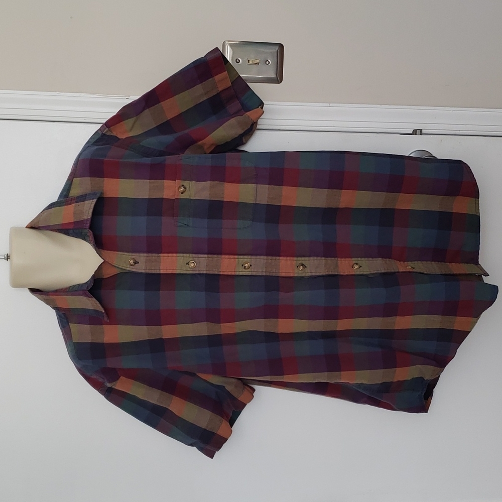 Orvis Plaid Cotton Shirt Size XL
